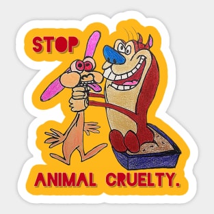 Stimpy and Ren Sticker